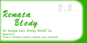 renata bledy business card